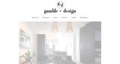 Desktop Screenshot of gambleplusdesign.com